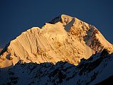 42 Pungpa Ri Closeup At Sunrise From Shishapangma Southwest Advanced Base Camp Pungpa Ri (7445m) is a beautiful mountain seen at sunrise from Shishapangma Southwest Advanced Base Camp.